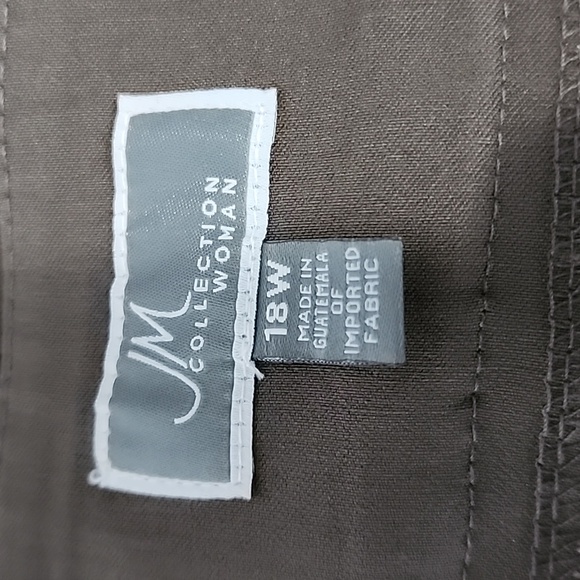 JM COLLECTION Studded Pull-On Tummy Control Pants/ SIZE  18w - Picture 4 of 12